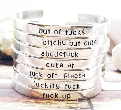 Custom Funny Cuff Bracelet