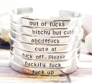 Custom Funny Cuff Bracelet